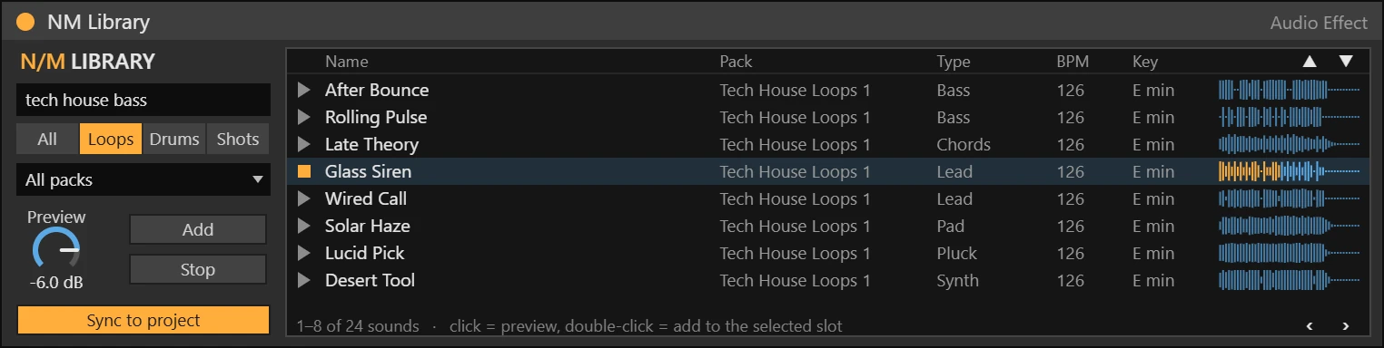 NM Library Max for Live device
