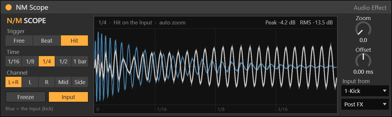 NM Scope Max for Live device working on a track