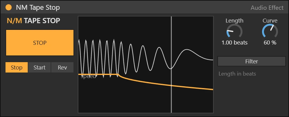 NM Tape Stop Max for Live device