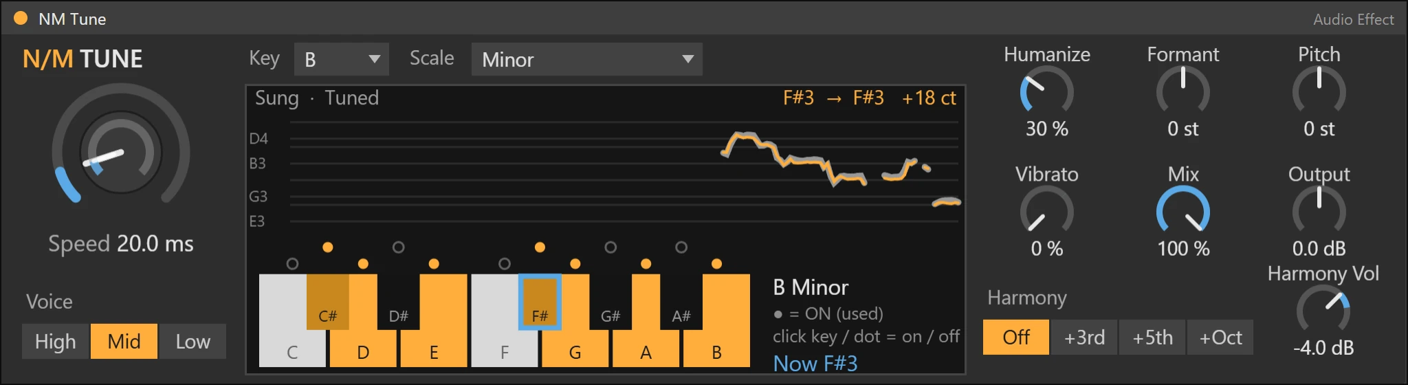 NM Tune Max for Live device working on a track