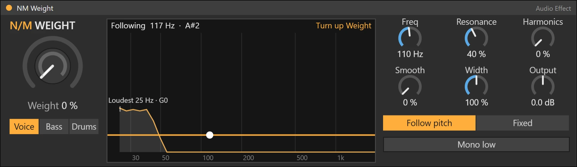 NM Weight Max for Live device working on a track